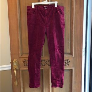 The LOFT burgundy corduroy pants